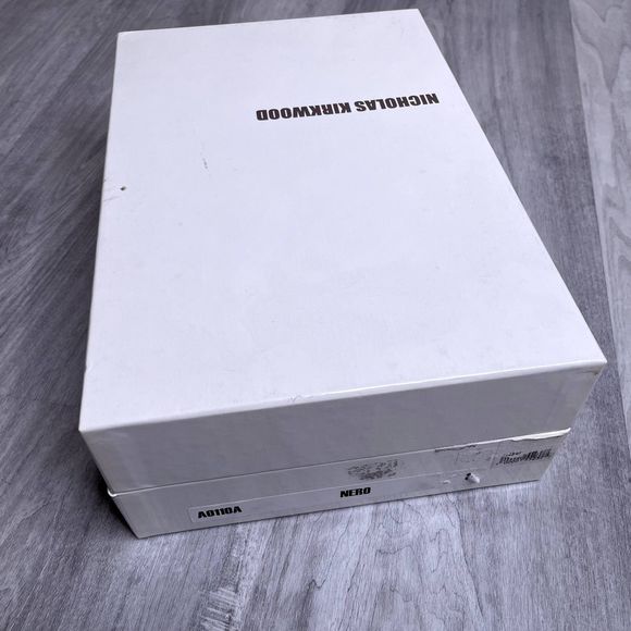 NEW Nicholas Kirkwood Black Mesh Platform Heels - Picture 8 of 8